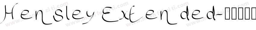 Hensley Extended字体转换